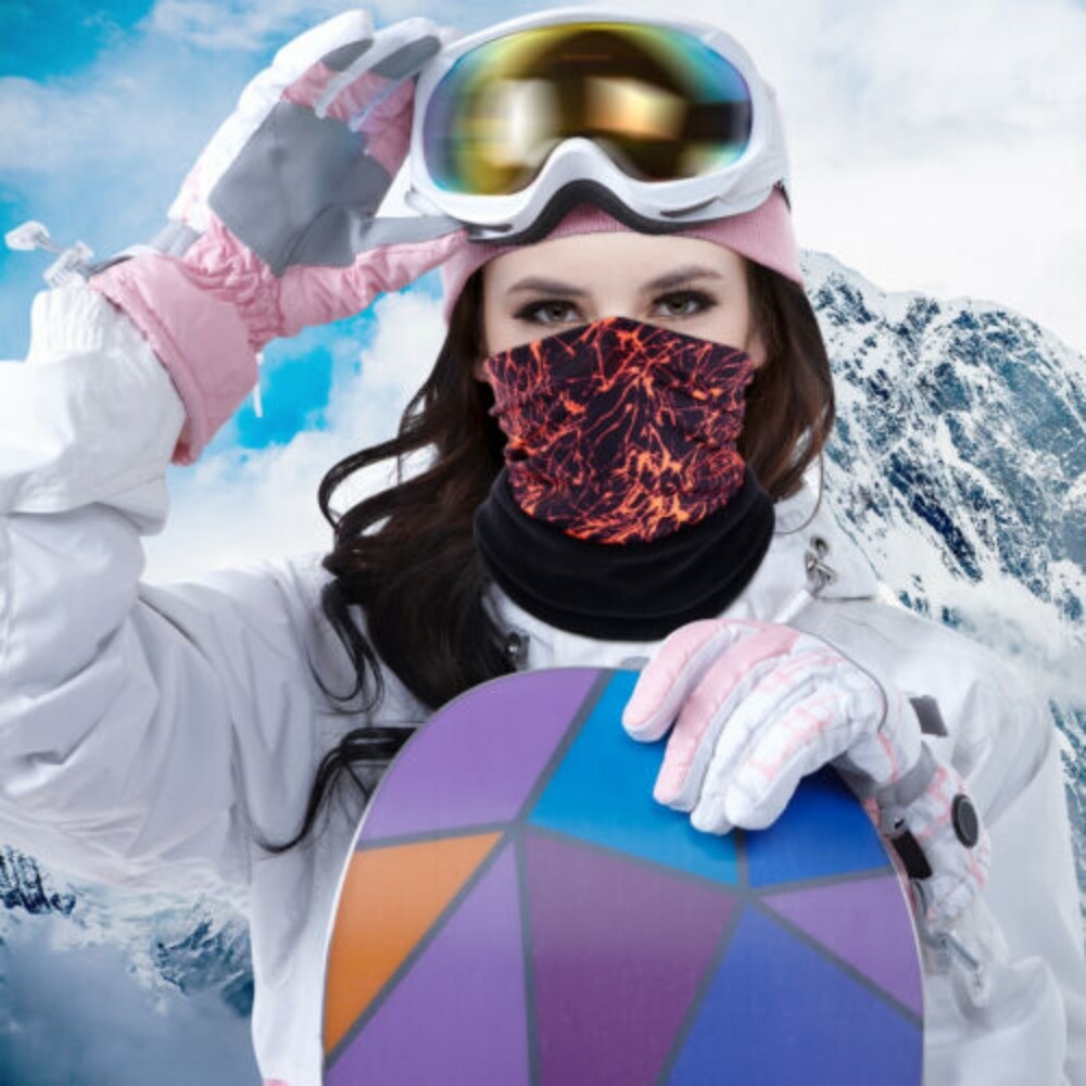 Winter Fleece Neck Warmer Gaiter Skiing Face Mask for Cold Weather Outdoor Sport