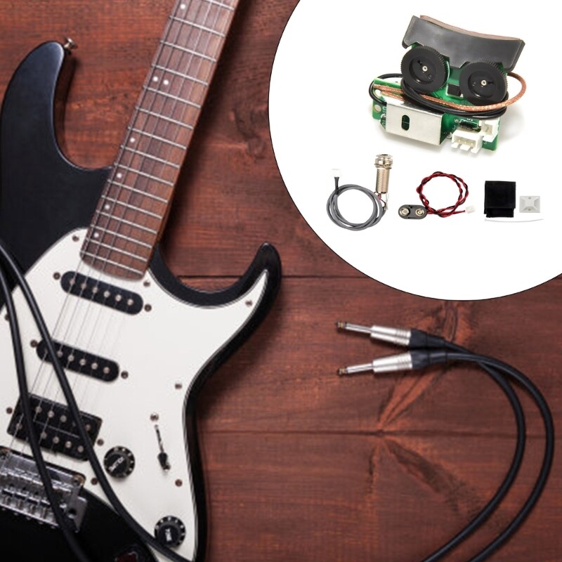 VT1 Acoustic Guitar Pickup System With Mic Board Tail Pickup Enduring