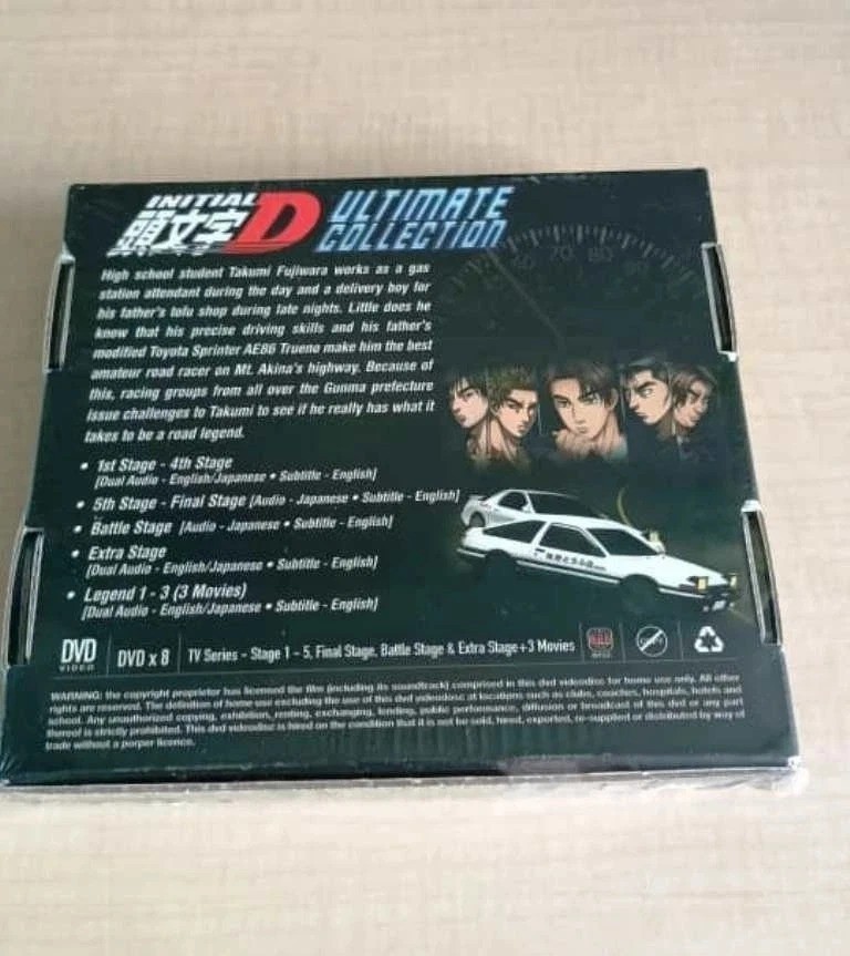 Initial D Complete Series Collection Seasons 1–6 + Battle Stage + Extra Stage