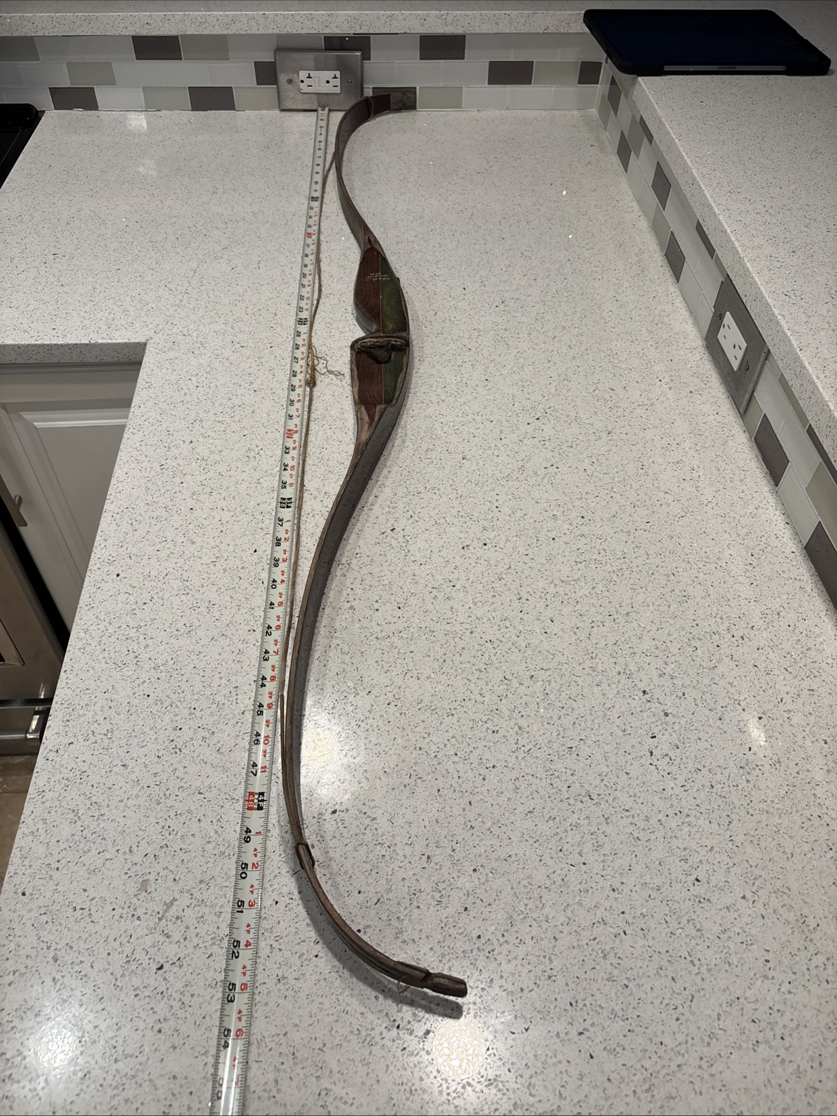 Bear Grizzly Glass Powered Bow Wood Recurve AMO 58" 45# Right Hand