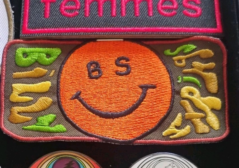 Brand New Billy Strings BS Happy Face Patch BMFS Goat Jamgrass