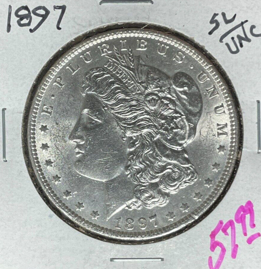 1897 MORGAN SILVER DOLLAR - SL/UNC ~NICE COIN~