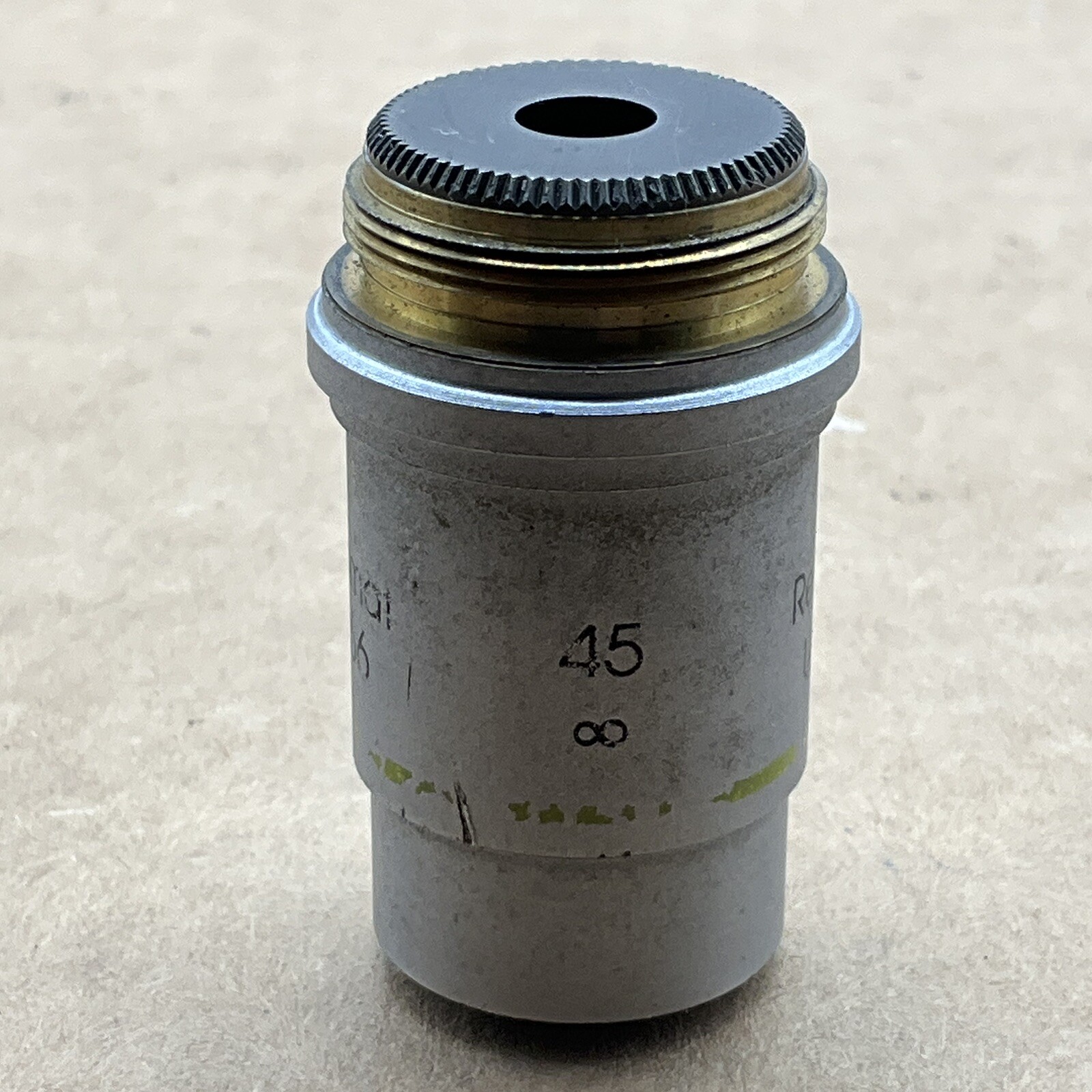 Reichert Microscope Objective 45 / 66 Achromat 1116 USA Optic Part