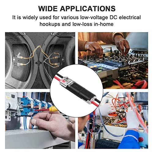20 PCS Wire Connectors,Double-Wire Push-in Connector Quick Dual Wire Terminal