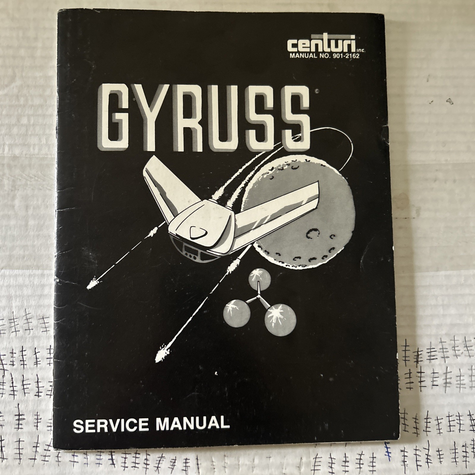 original W/  Schematics Gyruss Centuri arcade video game manual