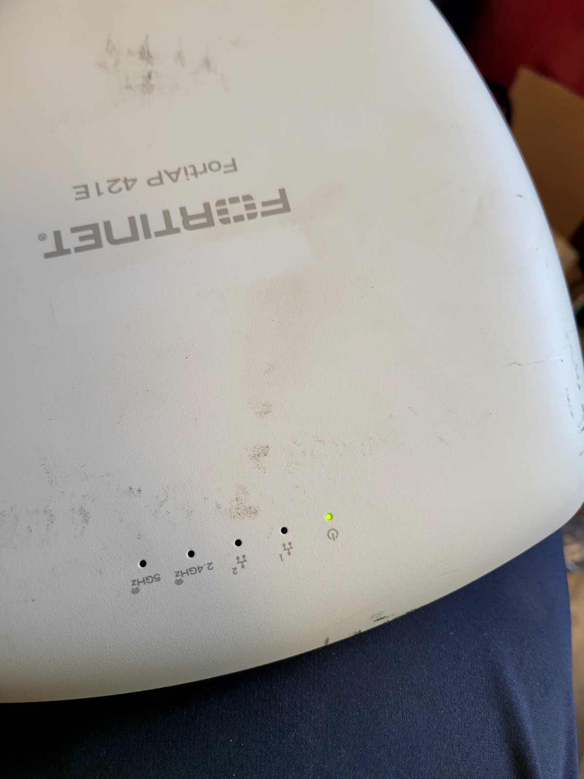 USED Fortinet FAP-421E-A Wireless Access Point - White - POE No Power Cord