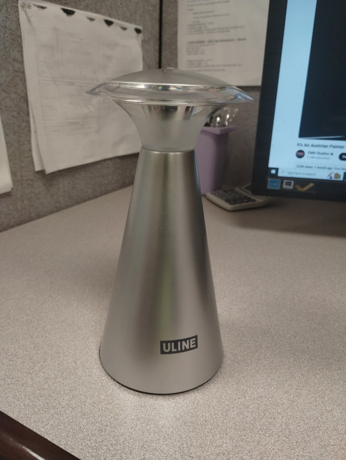 ULINE Touch-Top Table Lamp - Silver  ML-0005