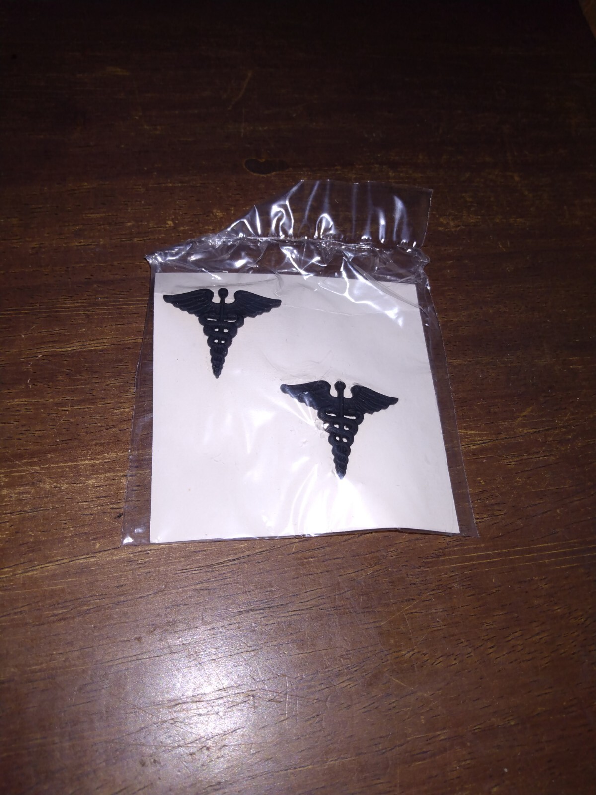 ✅ Lot of 2 Military insignia BOS Officers Medical Corps pins NOS  1969