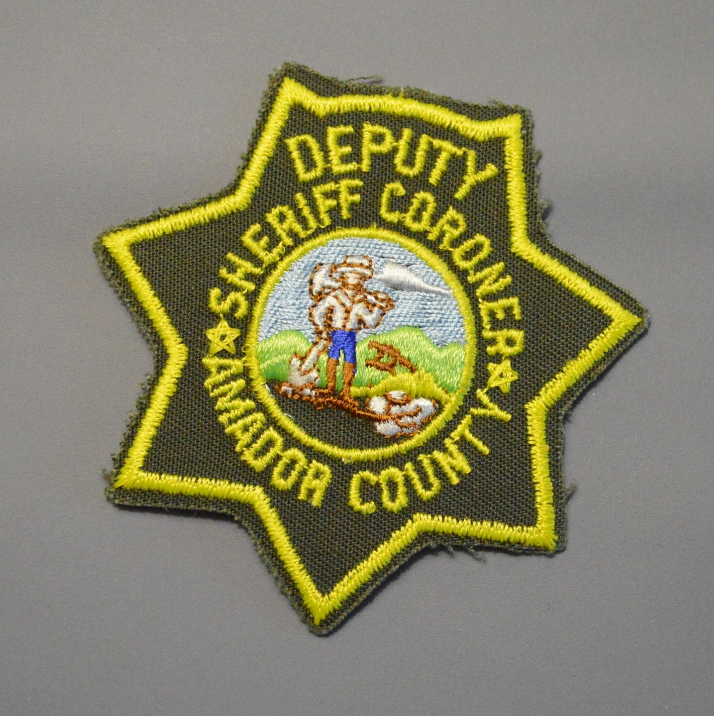 Amador County California Deputy Sheriff Coroner Patch ++ Mint CA