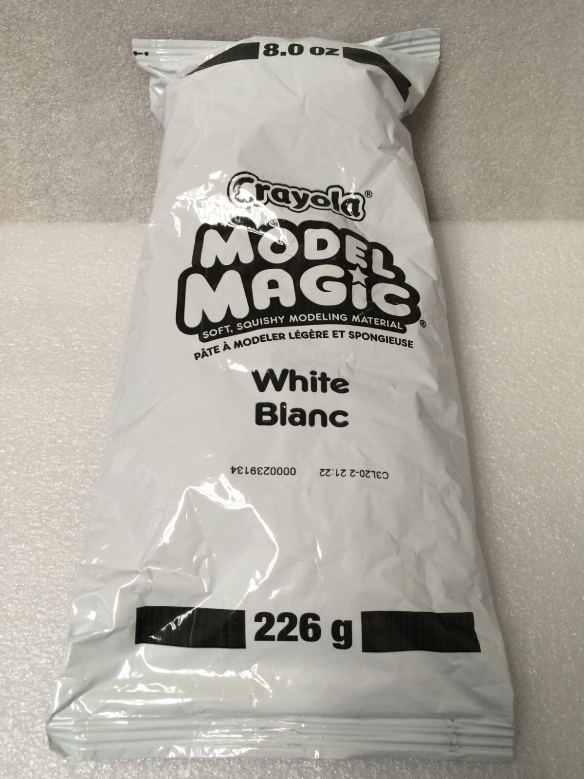 New Crayola Model Magic Clay White Blanc 8.0 Oz Sealed