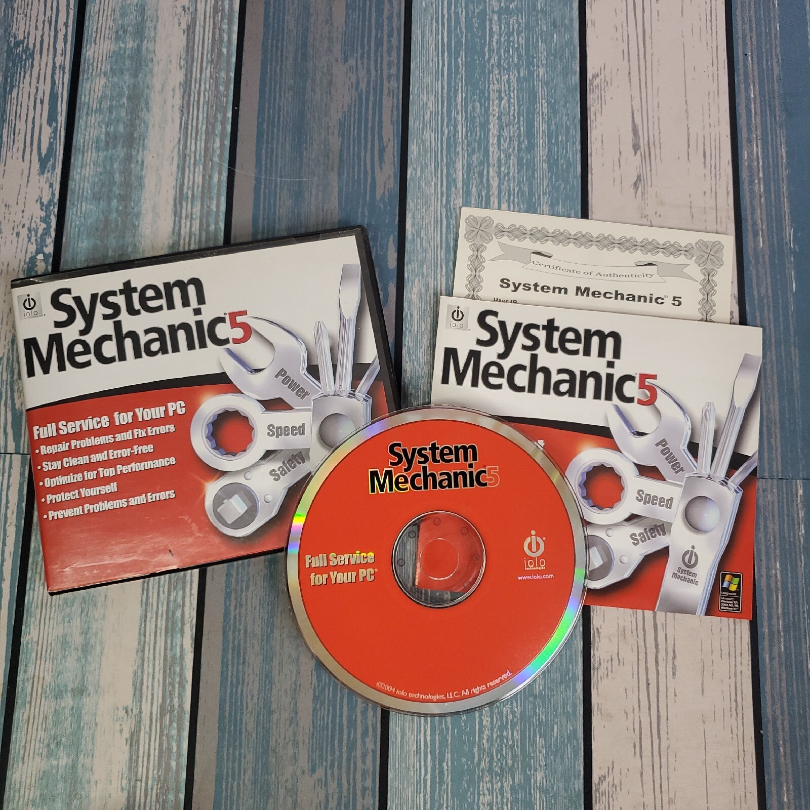 Vintage System Mechanics 5 PC Security from 2004! With User ID & Serial Number!