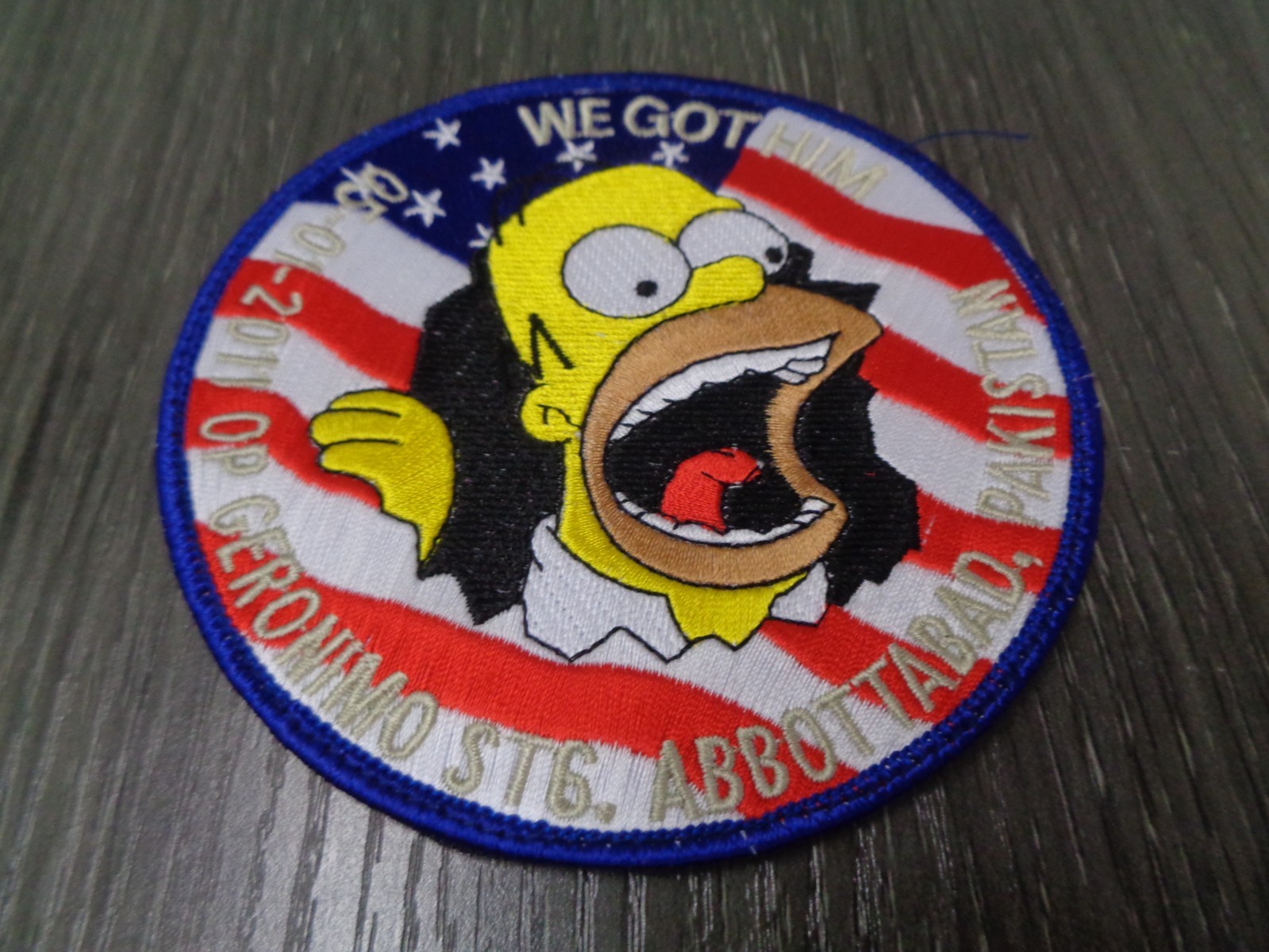 OFFICIAL JSOC SP OPS WE GOT HIM PATCH: SEAL OPERATRION GERONIMO 2011 RARE HOOK