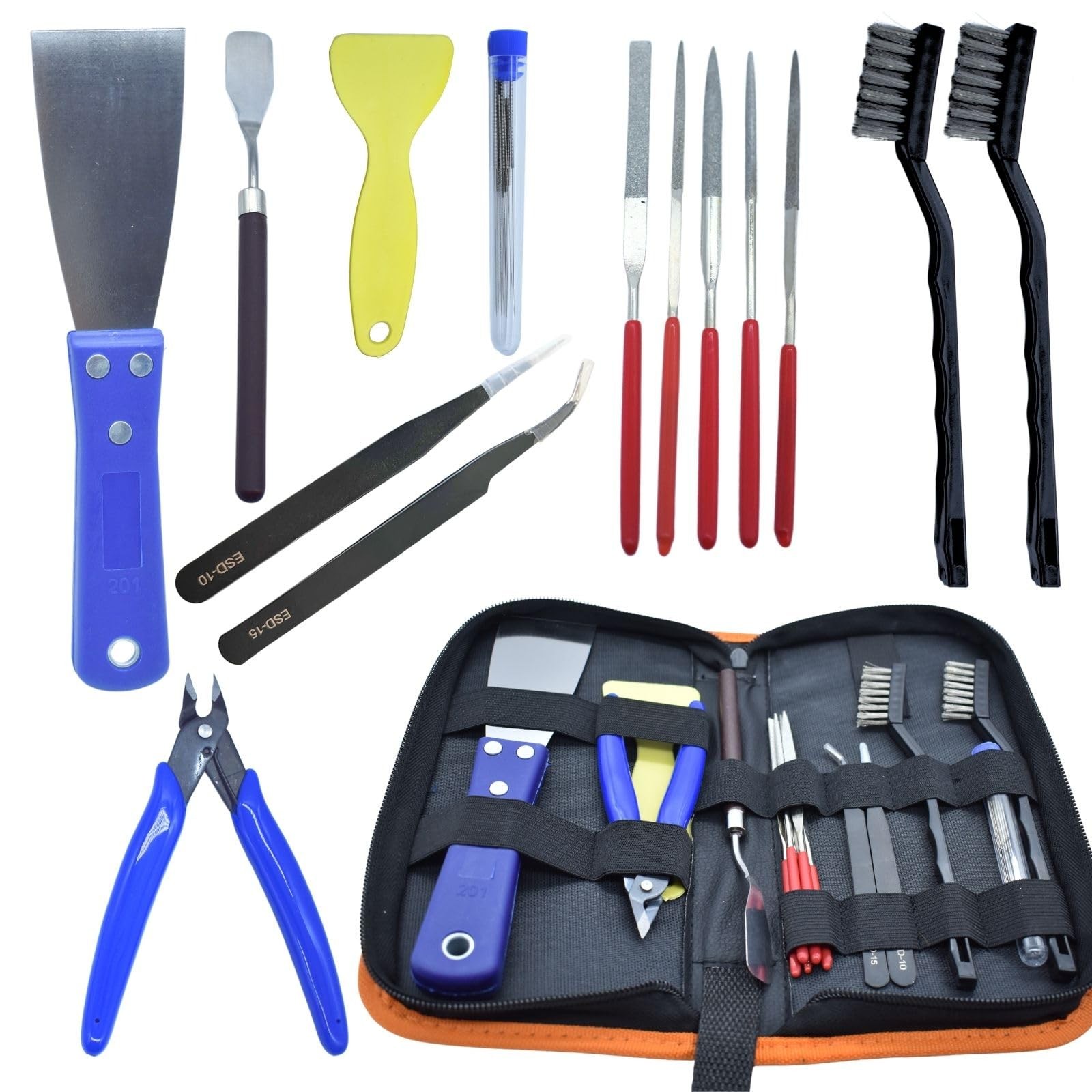 JUNYAOHSU 3D Printer Tool Kit, 24pcs Nozzle Cleaning Removal...