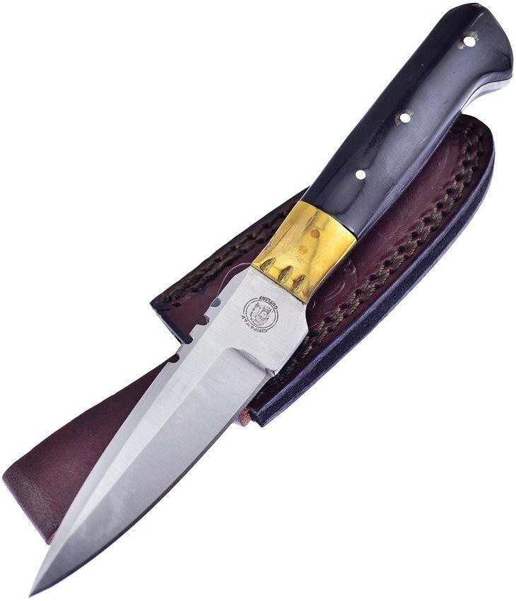 Frost Cutlery Sierra Madre Bowie Fixed Blade Knife w-Leather Sheath - CW-352BH