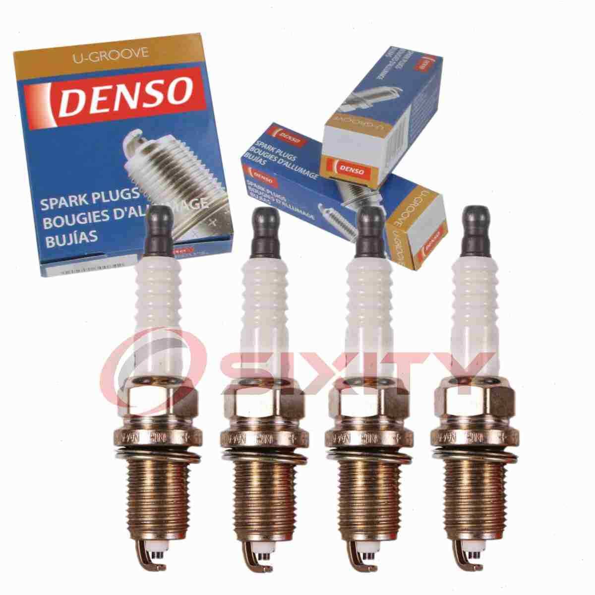 4 pc Denso Standard U-Groove Spark Plugs for 2001-2009 Toyota Prius 1.5L L4 xt