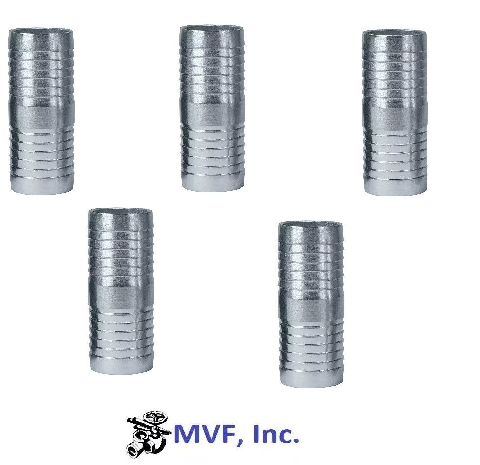 1/2" Hose Mender Zinc Plated Steel (For 1/2" ID Hose) Splicer (5-pack) SF050Mx5
