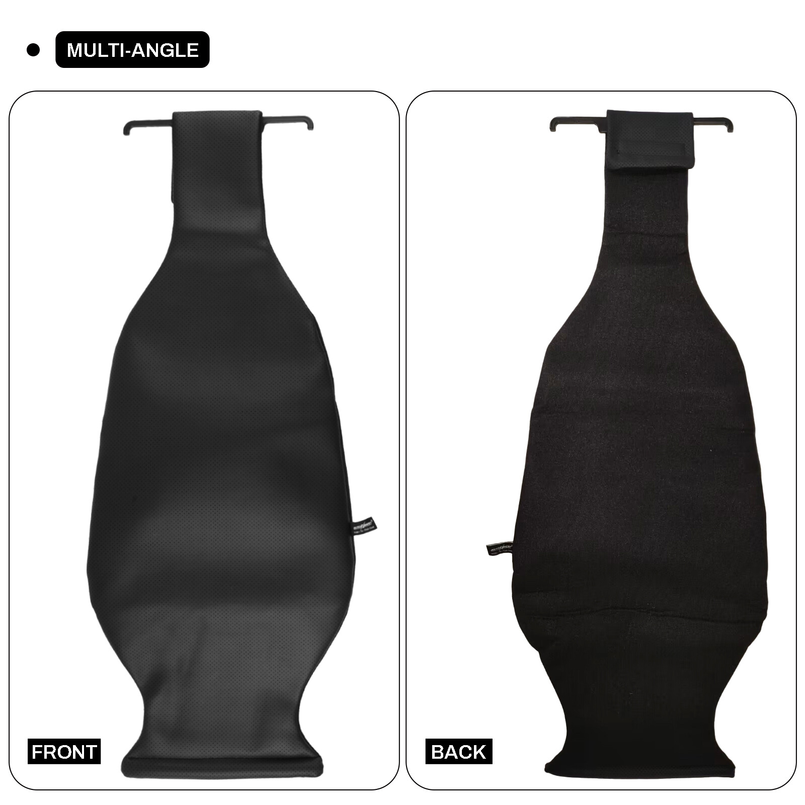 Car Seat Back Support PU Leather Back Rest Lumbar Support Cushion Waist Pillow
