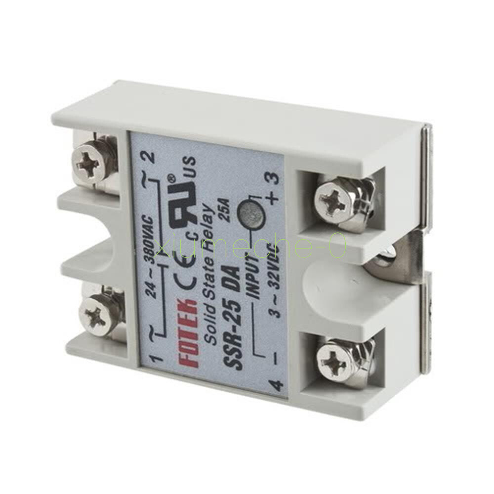 Output 24V-380V 25A SSR-25 DA Solid State Relay For PID Temperature Controller