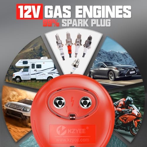 KS30 Spark Plug Tester – One-Tap Ignition Coil & Spark Plug Test Tool, Red