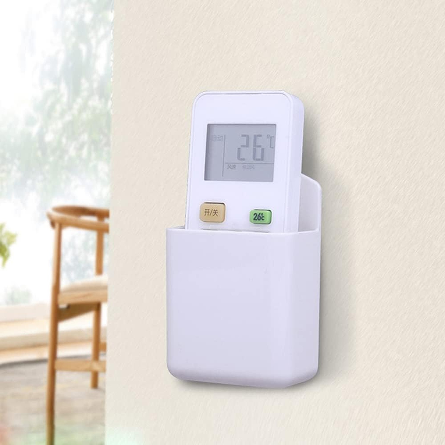 2 PCS Remote Control Holder,Hole-Free Self Adhesive Remote Holder,Wall Mount ...