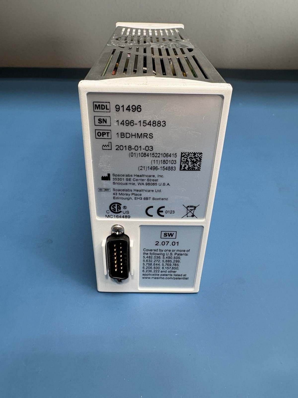 Spacelabs 91496 Module Option 1BDHMRS