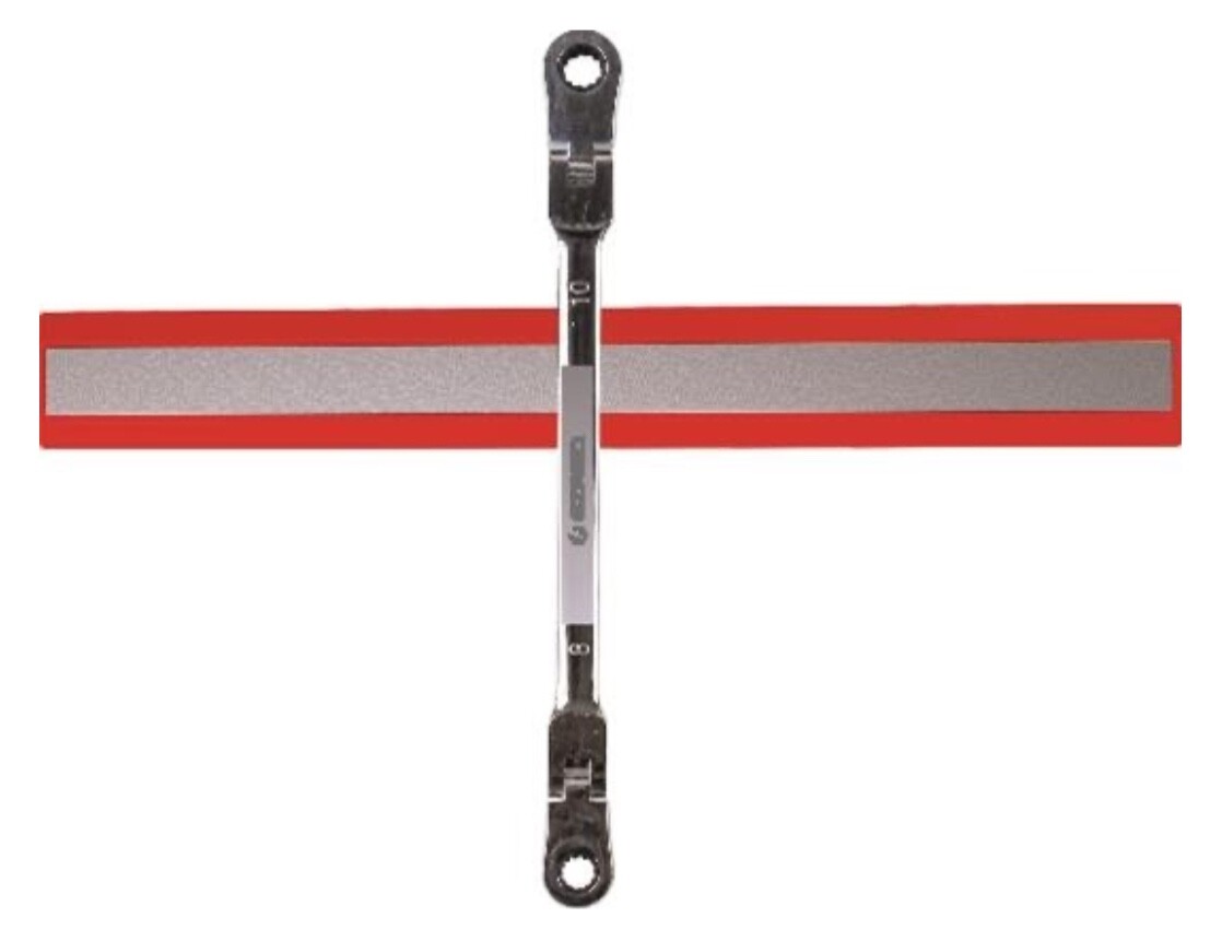 EZRED #SR10 - 10" RED MAGNETIC ORGINIZER STRIP