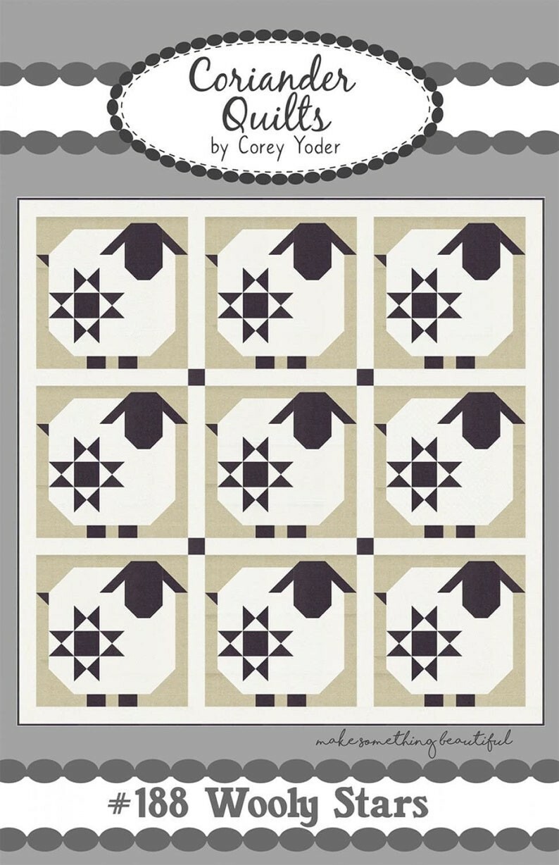 Wooly Stars Sheep Quilt Pattern from Coriander Quilts by Corey Yoder in Quilts