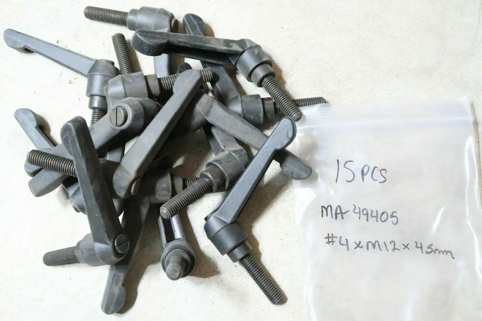 MONROE ENGINEERING MA-49405 #4 x M12 Stud SS Insert Adjustable Handle