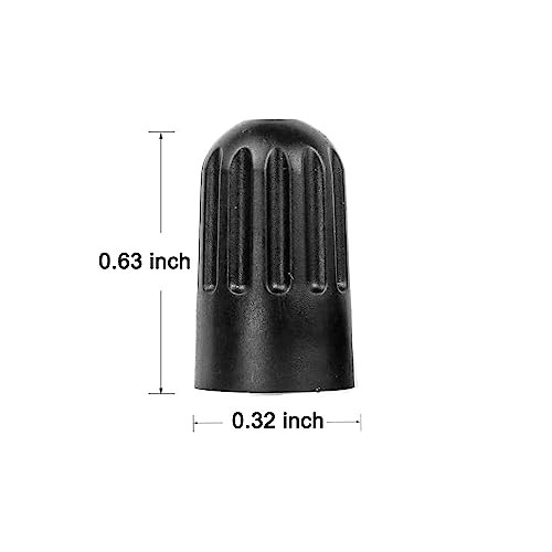 30 Pack TPMS Tire Valve Stem Caps, Black Plastic Long Stem Caps for TR20008 12