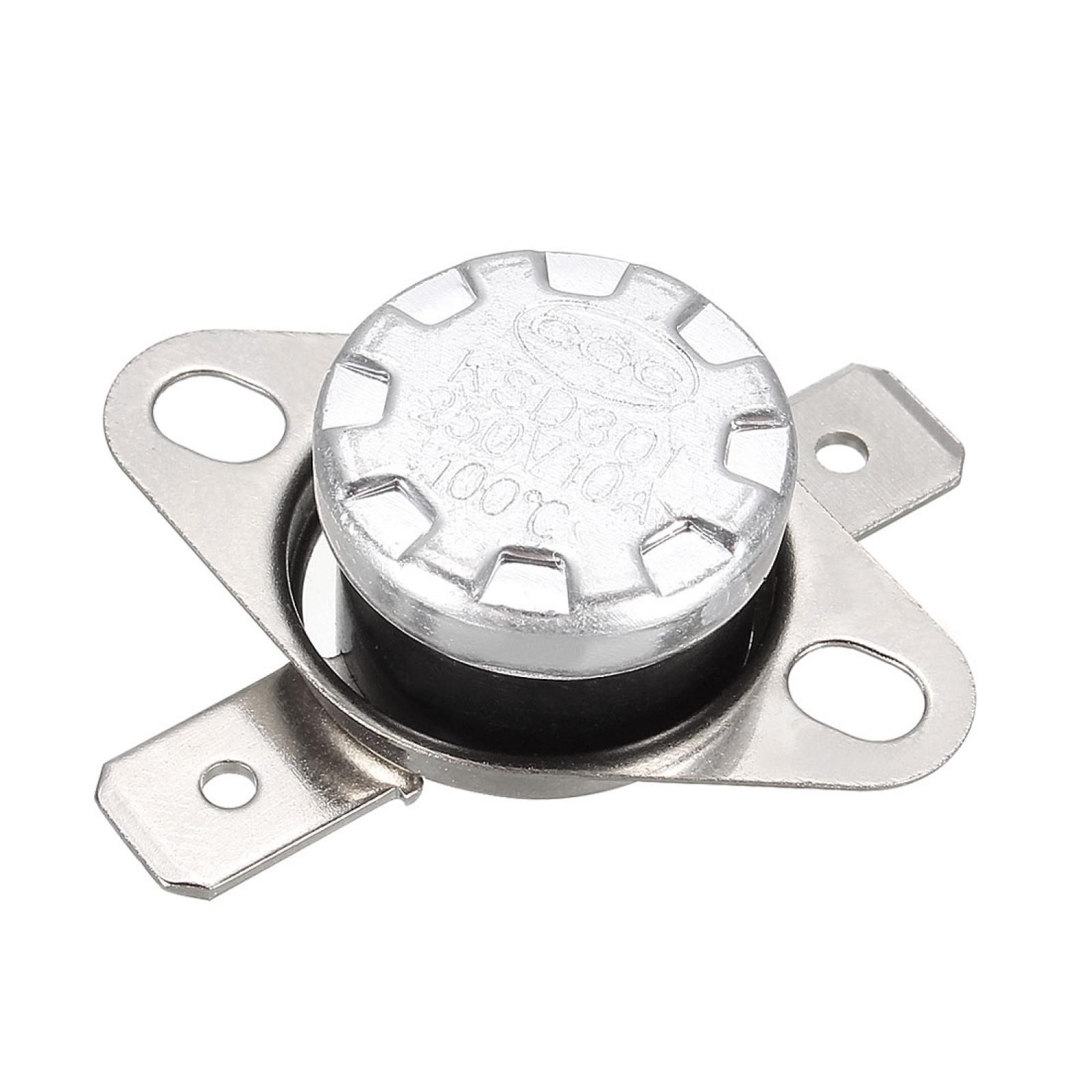 KSD Series Temperature Control Switch Thermostat 100 Celsius N.C 2Pc
