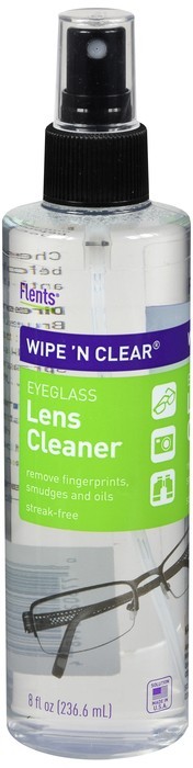 Flents Wipe 'N Clear Eyeglass Lens Cleaner 8 OZ