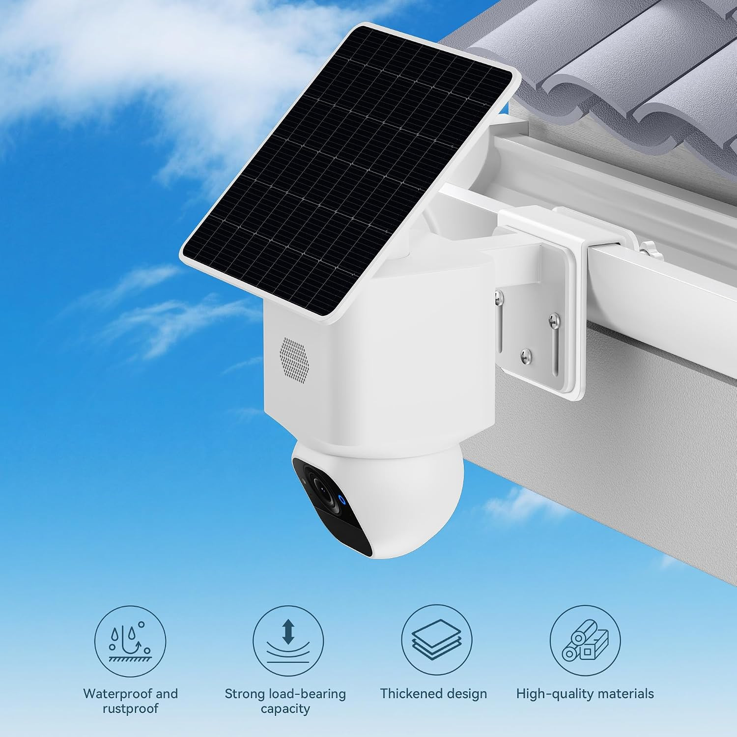 2 Pack Gutter Mount Bracket for Eufy Security Solocam S340/E30/E42 and 4G LTE