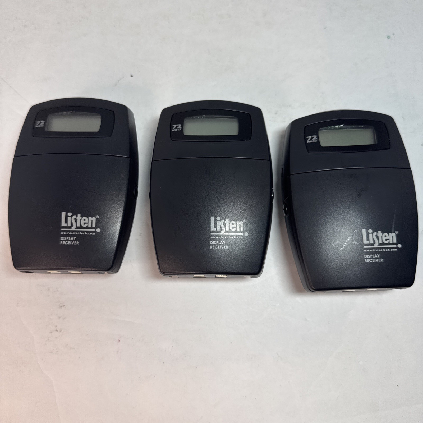 Lot of (3) Listen Technologies LR-400-072 Display Receiver 72MHz