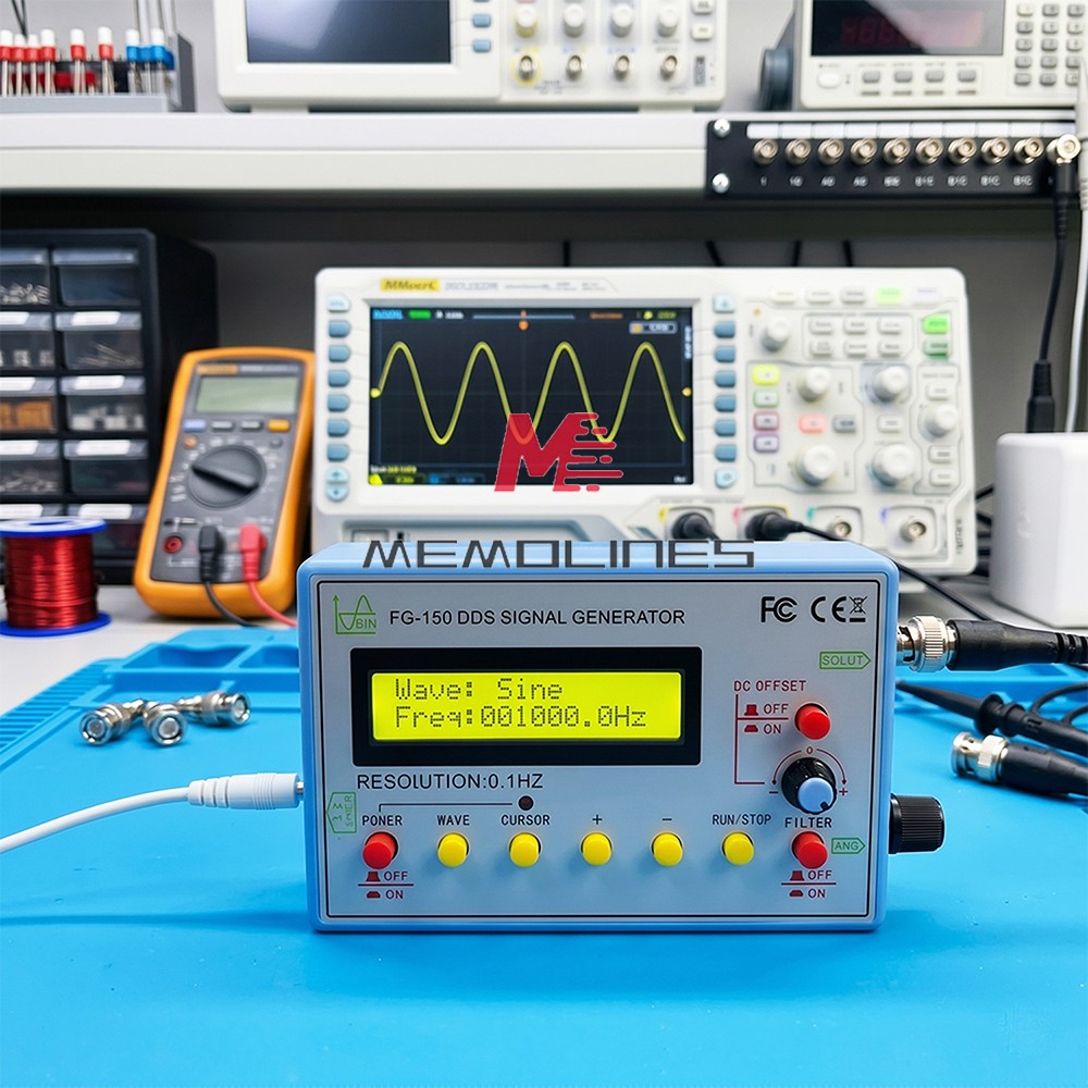 FG-150 DDS High-Precision Frequency Signal Generator with 15 Adjustable Waveform