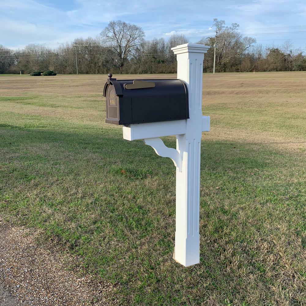 Postal PRO Post Mount Mailbox Bronze Durable Plastic Outgoing Mail Indicator