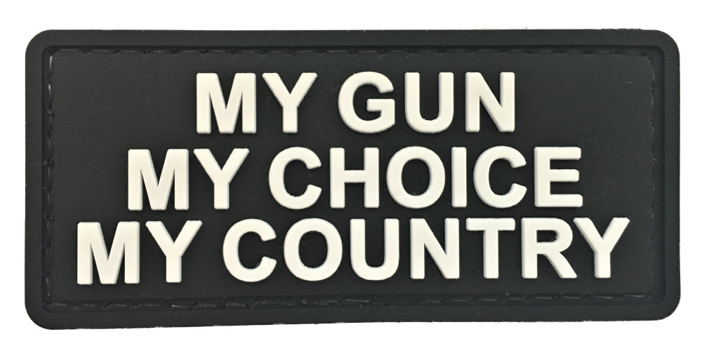 My Gun My Choice PVC Patch(SEAL Sniper SEAL Recon SOI Ranger Topgun F-35) 1251