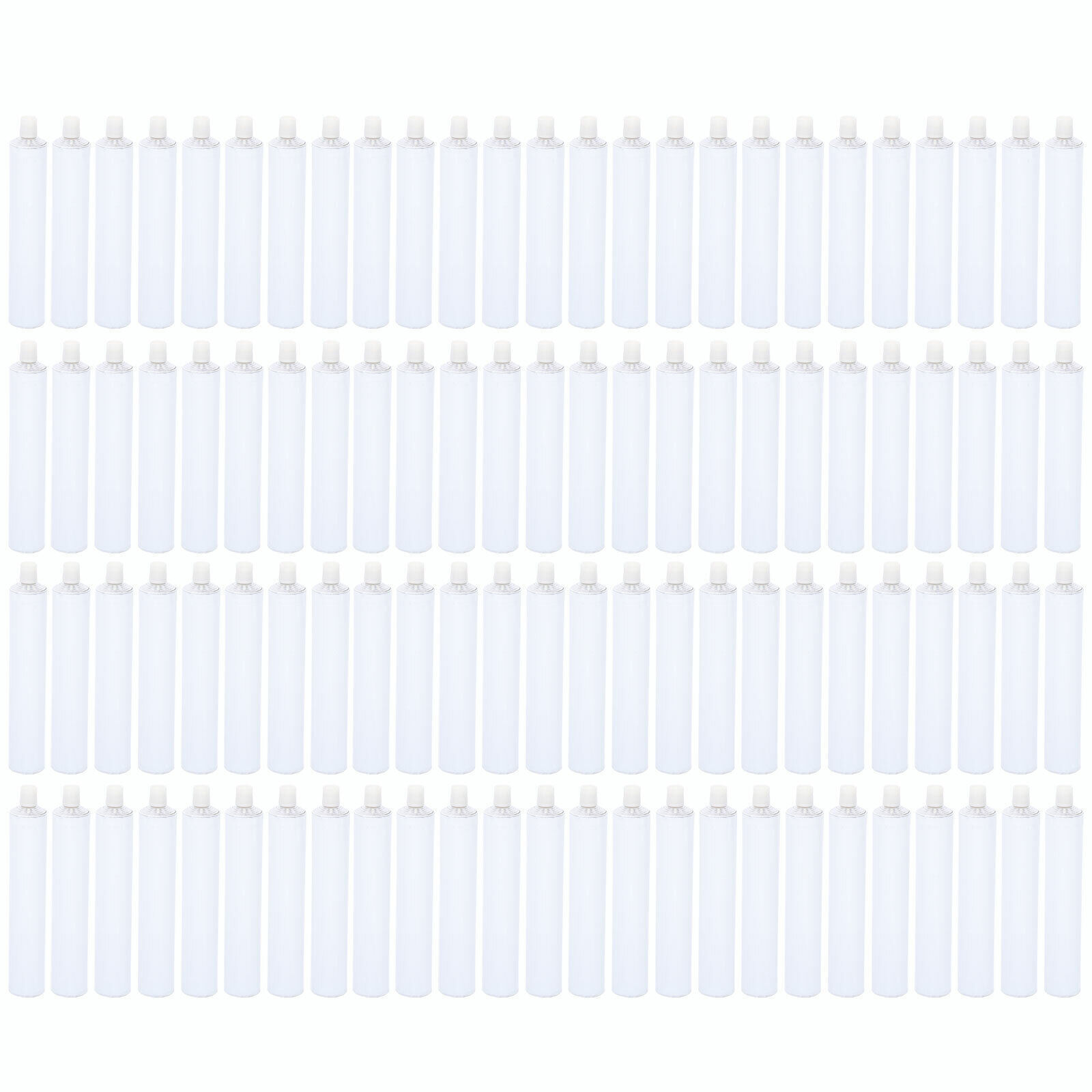 100 Pcs 100ml Empty Unsealed Toothpaste Tubes Needle Cap Full Box Aluminum USA