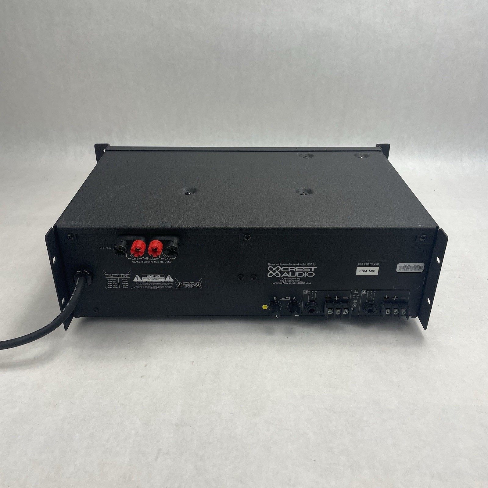 Crest Audio Vs450 Power Amplifier (225w/225w)
