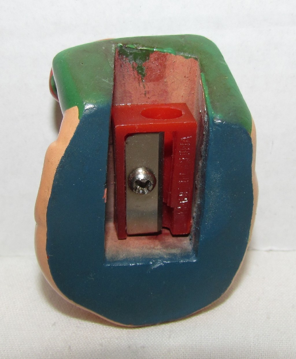 Figural Pencil Sharpener Scotsman with Googly Eyes