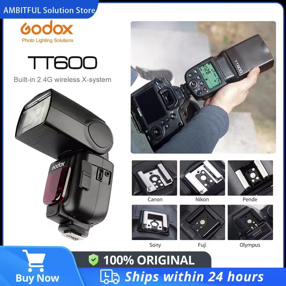Godox TT600 2.4G Wireless Flash Light Speedlite for Canon Nikon Pentax Fujifilm