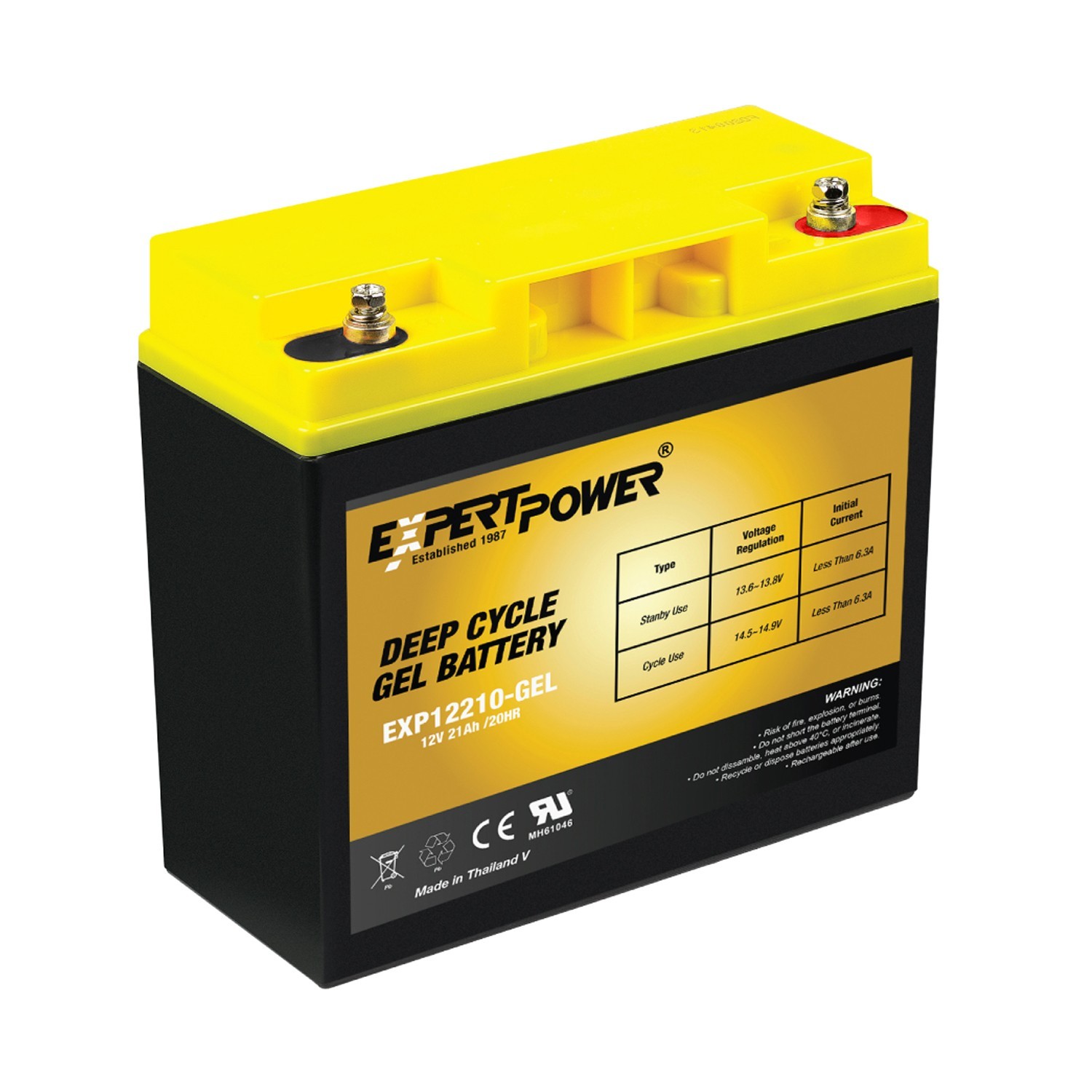 NEW 12V -21AH SEALED LEAD ACID BATTERY: CB19-12, UB122, LC-RD1217P replaces 22AH