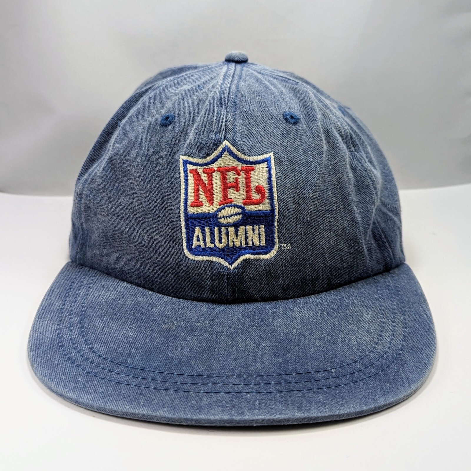 NFL Alumni Super Bowl Youth Classic 2000 Denim Vintage Y2K Strapback Hat Cap