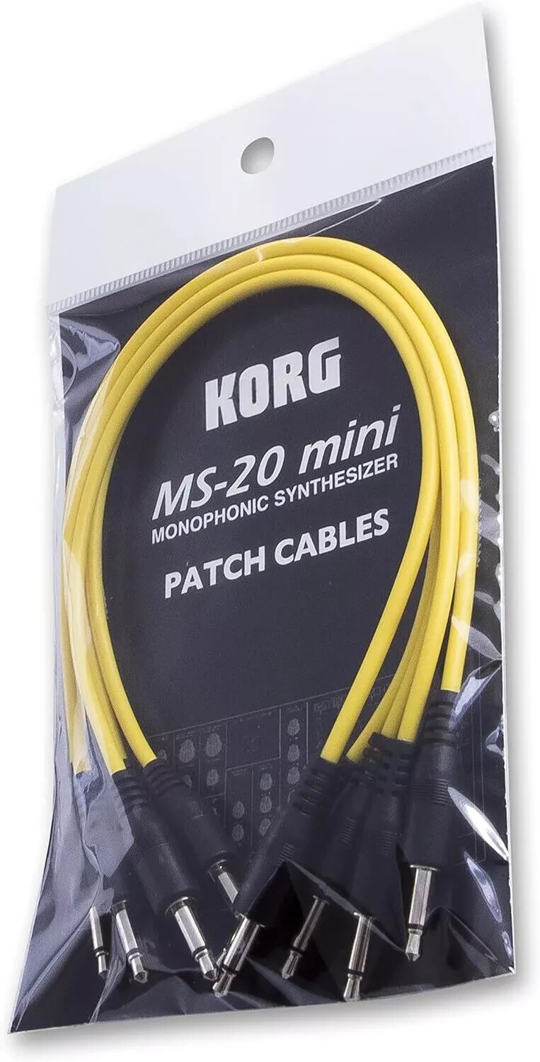 KORG Japan Cable Set MS-CABLE-YL for MS-20 mini 5 cables Yellow