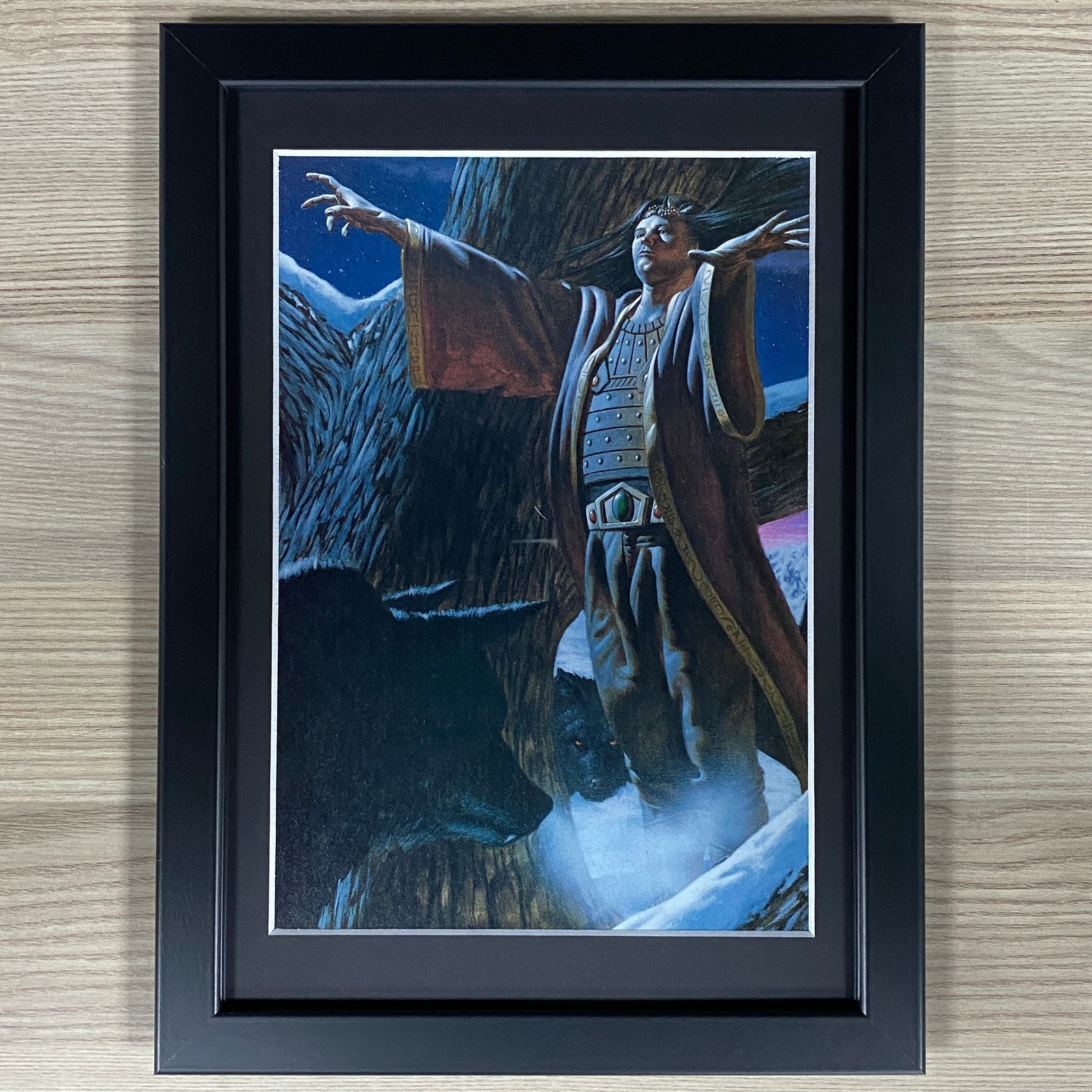 DRUID CASTING SPELL FRAMED ART DUNGEONS & DRAGONS GARY GYGAX D&D TSR RPG