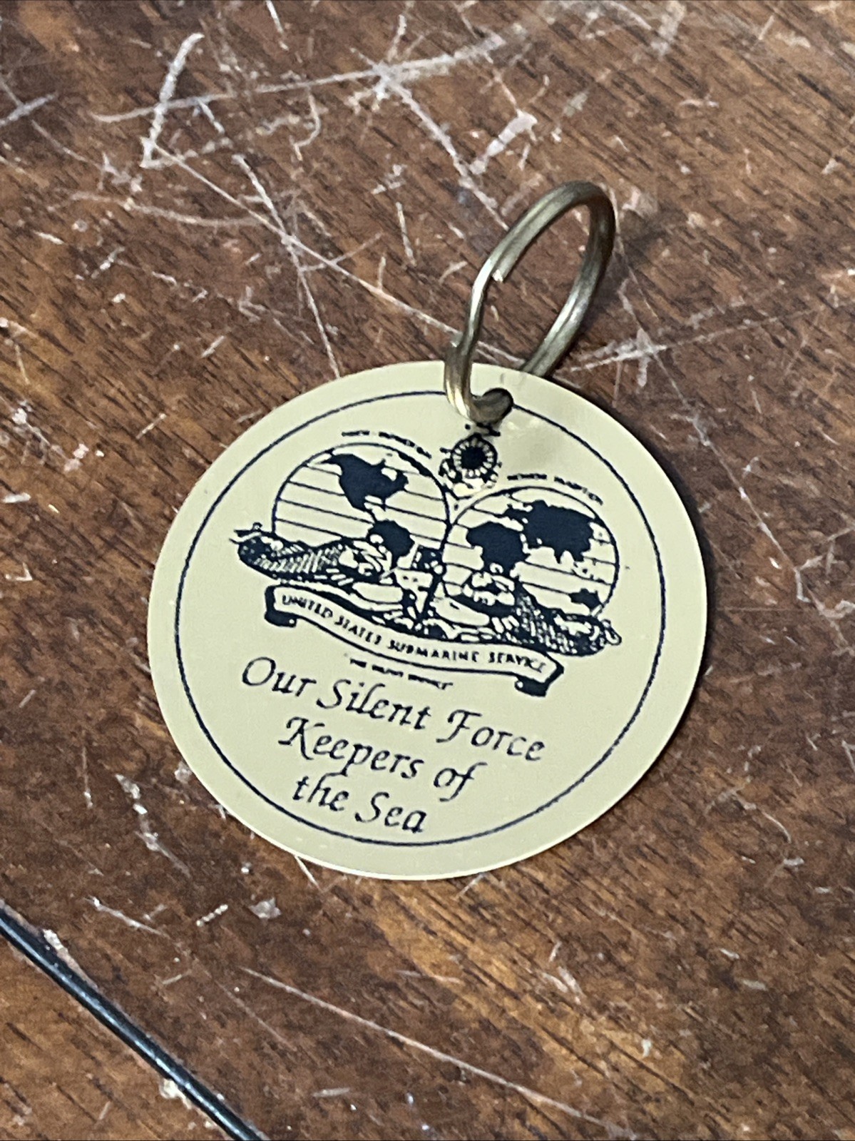 US Navy Submarine Service “Our Silent Force Keepers Of The Sea” Key Chain