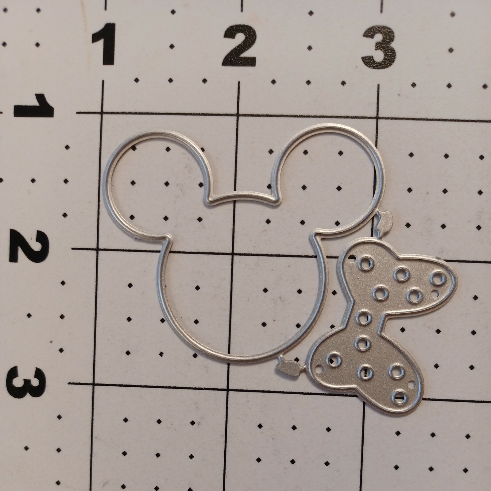 Universal Thin Metal Die Cut Tool Disney Mickey Mouse Minnie Polka Dot Bow