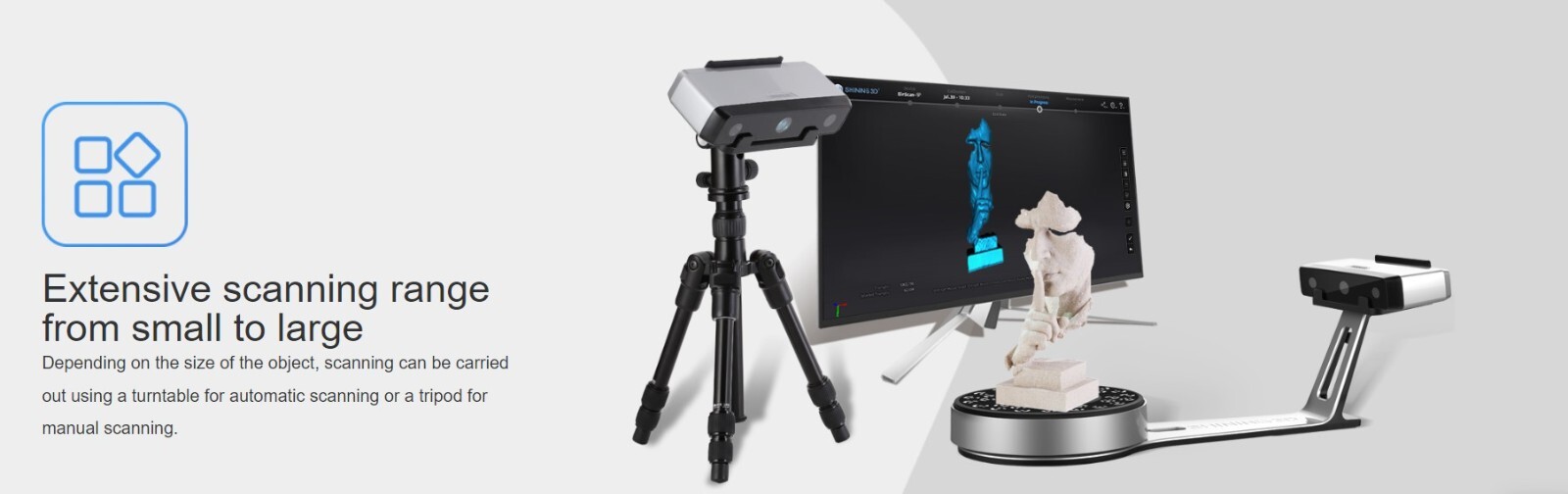 Color 3D Scanner EinScan-SP V2 EXScan Shining3D Edition Tripod For MAC & PC