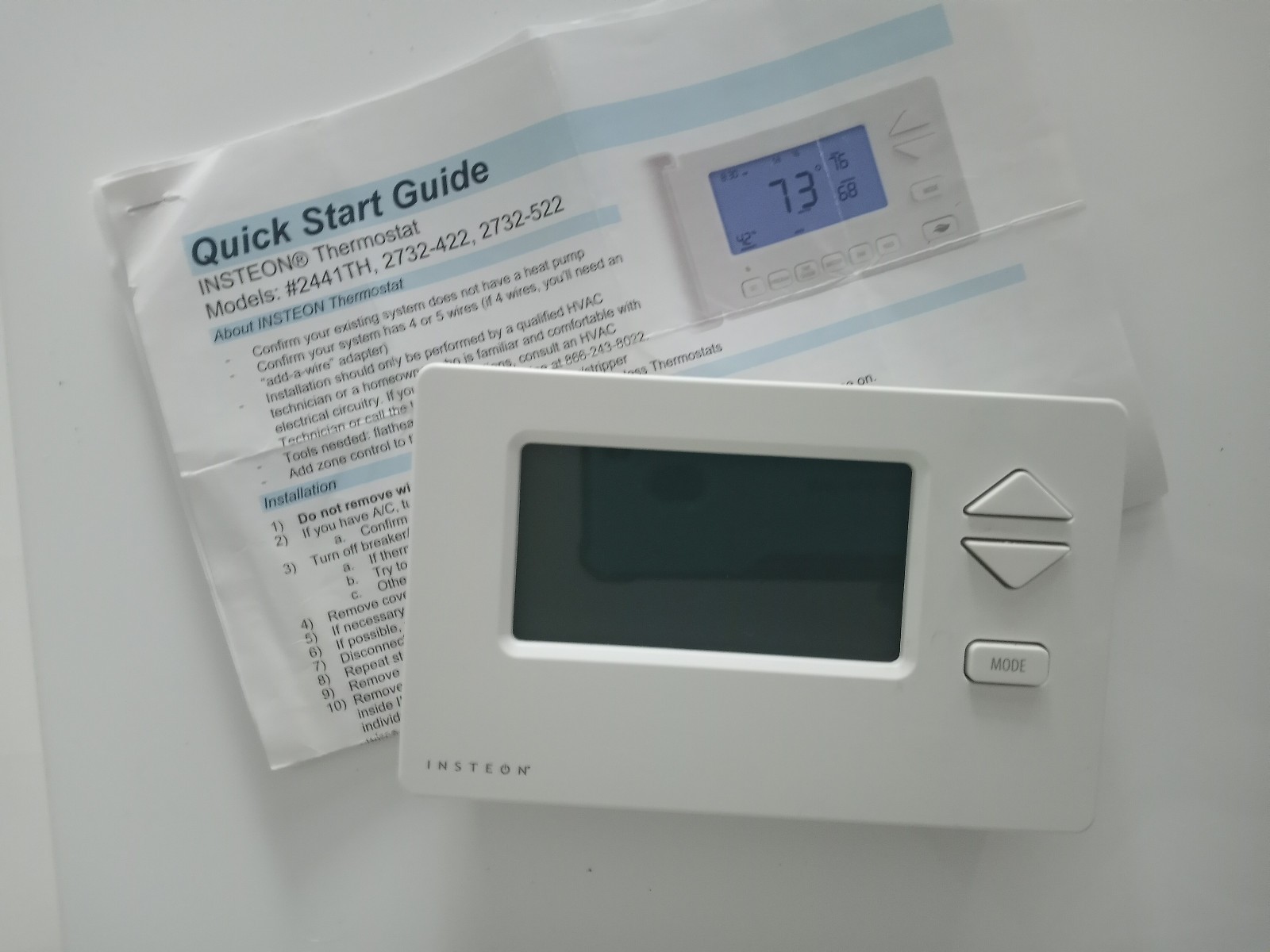 INSTEON Thermostat With Humidity Sensor #2441TH