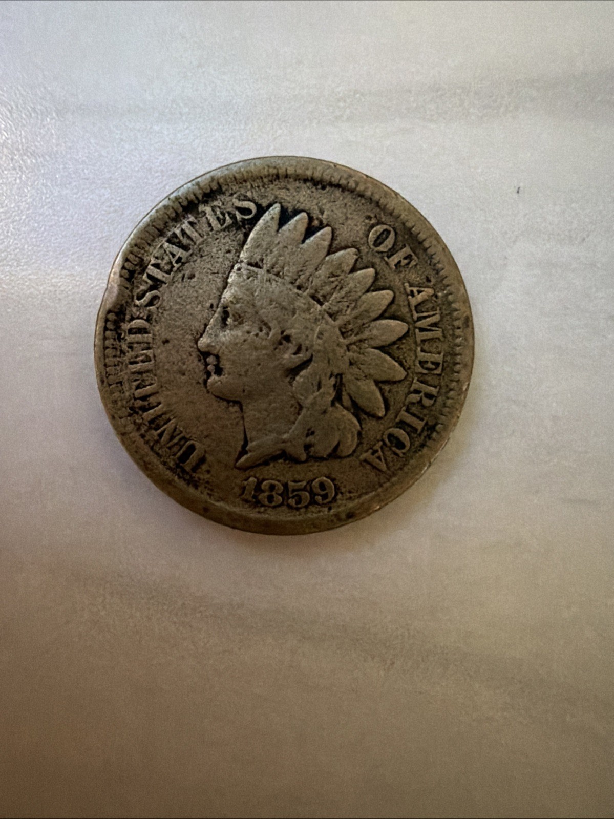 1859 1C Indian Cent