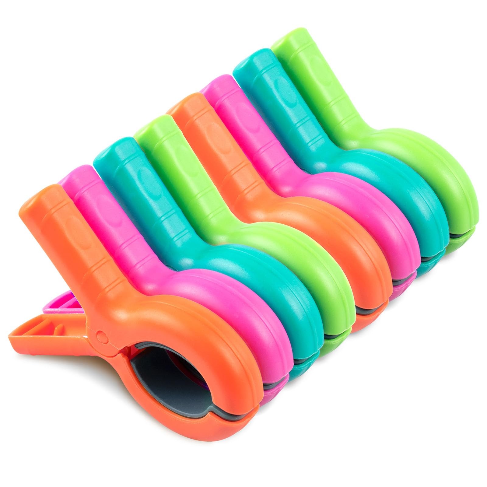 Beach Towel Clips for Beach Chairs, 8 Pcs Towel Holder for Beach Chair Pool C...